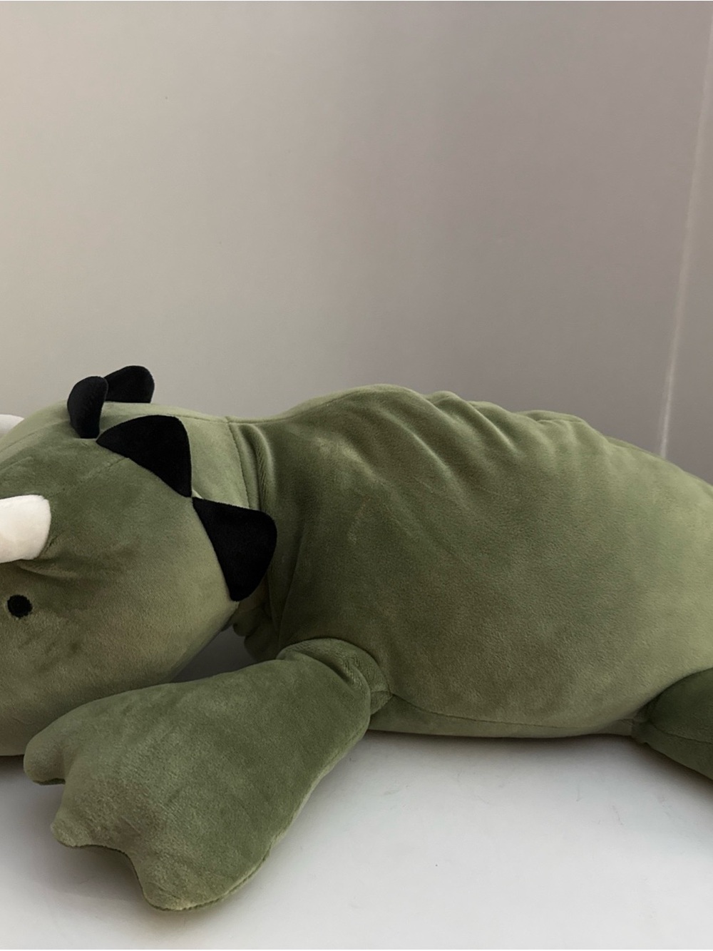 Pillowfort Olive Green Dino Plush Stuffed Animal